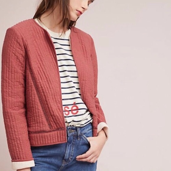 Anthropologie Jackets & Blazers - NWT Anthropologie Akemi + Kin Quilted Rose Jacket